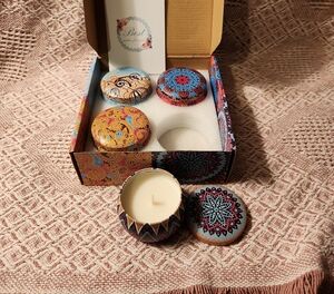 Box Of 4 Candles Gift Set